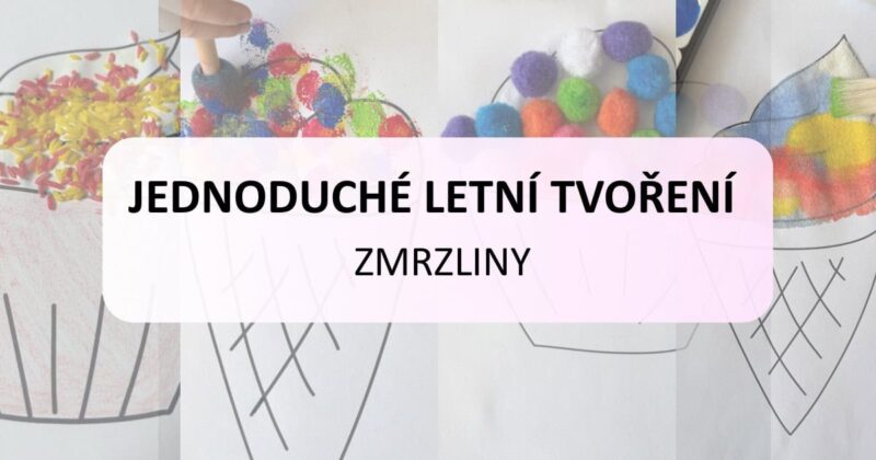 Letní tvoření pro děti, zmrzliny